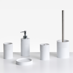 SEPAHUA - Badkameraccessoireset - Wit - Polyresin