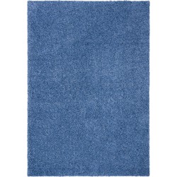 Safavieh Shaggy Indoor Geweven Vloerkleed, Primo Shag Collectie, PRM300, in Blauw, 160 X 229 cm