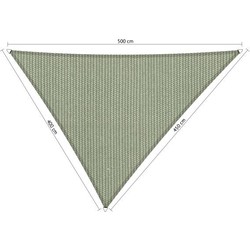 Shadow Comfort driehoek 4x4,5x5m Moonstone green