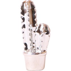 Kolibri Home | Ornament - Decoratie beeld Cactus - Silver