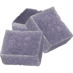 Ideas4seasons Amberblokjes/geurblokjes - lavendel geur - 3x stuks - huisparfum - Amberblokjes