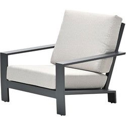 Lincoln lounge fauteuil - carbon black - desert sand