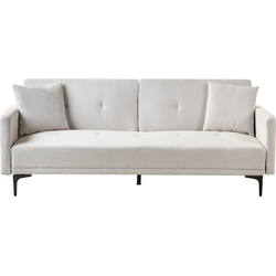 Beliani LUCAN - Slaapbank-Beige-Polyester