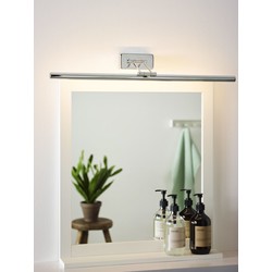Brede chroom spiegellamp badkamer 13W 3000K IP21
