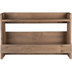 Clayre & Eef Wandrek  60x12x42 cm Bruin Hout Muurrek