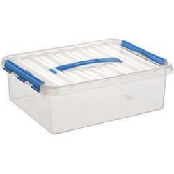 Sunware opbergbox - transparant - 12L - 40 x 30 x 14 cm - Opbergbox