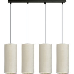 retro hanglamp Rizzo Zwart 4-lichts