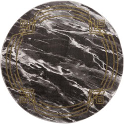 Tapijtenloods Vloerkleed Laagpolig Noa Zwart- 160x160 CM