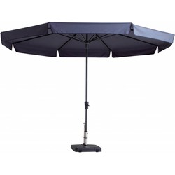 Stokparasol Syros dia. 350 cm safier blue zonwering - Madison