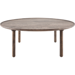 Mu coffee table houten salontafel donker eiken - Ø 100 cm