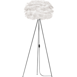 Eos Medium vloerlamp white - met tripod zwart - Ø 45 cm