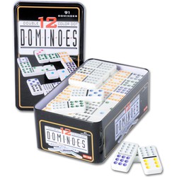 Longfield Games Longfield Games Domino dubbel 12 in blik 250103