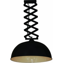 Hanglamp industrieel zwart woonkamer 600mm