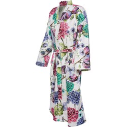 Jet Originals Badjas Dames - 100% Katoen Velours - Flowers & Fruit - XL