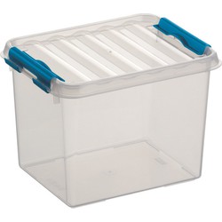 Kunststof stapelbare opbergbak 3 liter 20 x 15 x 14 cm - Opbergbox