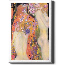Gustav Klimt - Water Serpents II - Walljar - Wanddecoratie - Schilderij - Canvas
