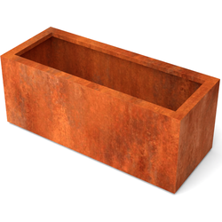 Artesa Rechthoekige plantenbak cortenstaal L100 x B40 x H80 cm