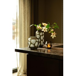 PTMD Vaas Azize - 19x19x21 cm - Glas - Groen