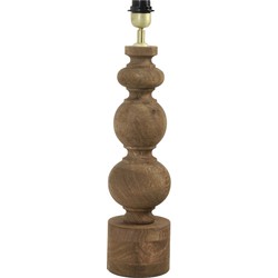 Light&living Lampvoet 14x14x60 cm RADWAN hout donker bruin