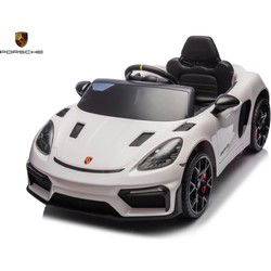 Porsche Spyder RS, 12 volt Kinder Accu Auto, rubberen banden, lederen zitje en meer!