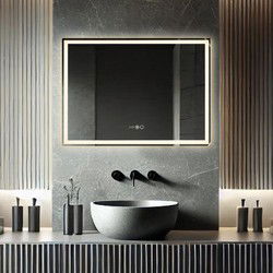 Lumoire Badkamerspiegel met Verlichting - Tron - 80CM Rechthoekig - Anti Condens Verwarming