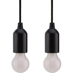 HIXA Treklamp LED - Campinglamp - Zwart - Tentlamp - Kampeerlamp - 2 stuks