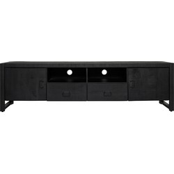 Starfurn Tv meubel Boaz Black | 200 cm | met deuren en lades