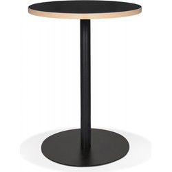 Kleine ronde bistrotafel YOGI 60x60x755 cm Zwart