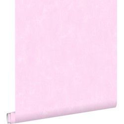 ESTAhome behang krijtverfeffect licht roze - 53 cm x 10,05 m - 128002