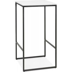 ORTOS statafel in industriële stijl 60x60x103 cm Wit