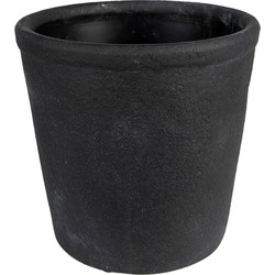 Clayre & Eef Bloempot  Ø 16x16 cm Grijs Keramiek Bloempot binnen