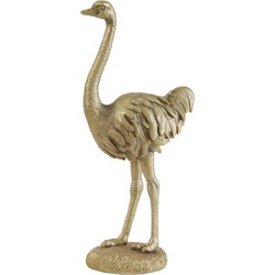 Ornament Ostrich - Goud - 19.5x14.5x45cm