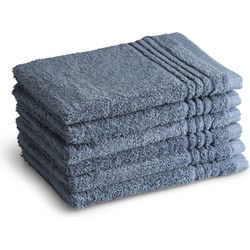 PHLOX Washandjes Set 16x21 cm - 6 stuks - 600 g/m2 Zacht Katoen - Supreme Collectie - Ijsblauw