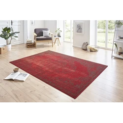 Laagpolig Designer Velours vloerkleed - Cordelia - Rood - 160 X 230 CM