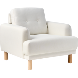 TUVE - Fauteuil - Gebroken wit - Polyester