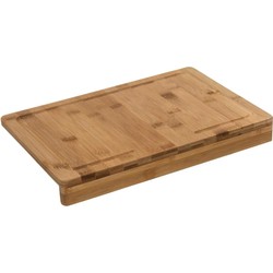 Snijplank met stoprand 35 x 24 cm van bamboe hout - Snijplanken