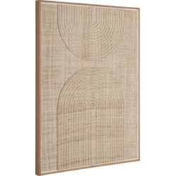 MUST Living Wall panel Japanese Garden large,127x102x4 cm, natural woven palm