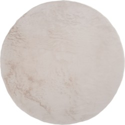 Vloerkleed Velluto Beige - Rond ø200 cm