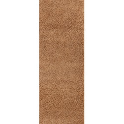 Hoogpolig Shaggy Loper Gang LILLY - Bruin - 80x220 cm 