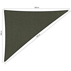 Shadow Comfort 90 graden driehoek 4x5x6,4m Deep Grey