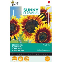 3 stuks - Sunny flowers ring of fire