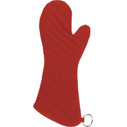 BBQ handschoenen - hittebestendig - rood - katoen - ovenwanten - Barbecuegereedschapset