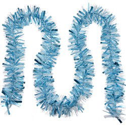 Clayre & Eef Kerstslinger Guirlande 200 cm Blauw Kunststof