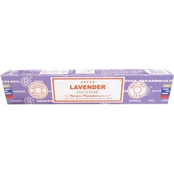 Nag Champa wierookstokjes Lavendel 15 gram - Wierookstokjes