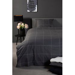 Ten Cate Katoenen Dekbedovertrek - 140x200/220 cm - Louis Antraciet
