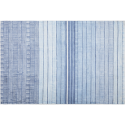 Beliani YARDERE - Laagpolig-Blauw-Viscose