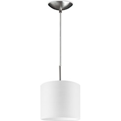 hanglamp tube deluxe bling Ø 20 cm - wit