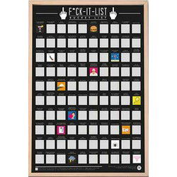 Gift Republic Scratch Poster - 100 F*ck-it-lijst