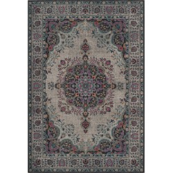 Safavieh Vintage Inspired Indoor Woven Area Rug, Artisan Collection, ATN334, in Light Grey & Multi, 244 X 305 cm