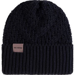 Knit Factory Sally Gebreide Muts Heren & Dames - Big Beanie - Navy - One Size - Grof gebreid